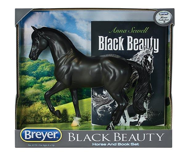 BLACK BEAUTY HORSE & BOOK SET