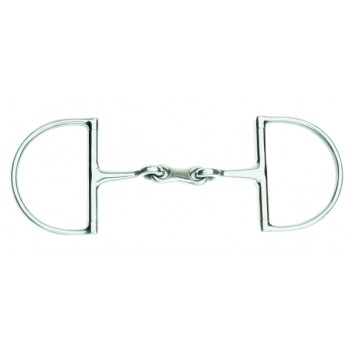 Korsteel Slow Twist Hunter Dee Ring Snaffle Bit