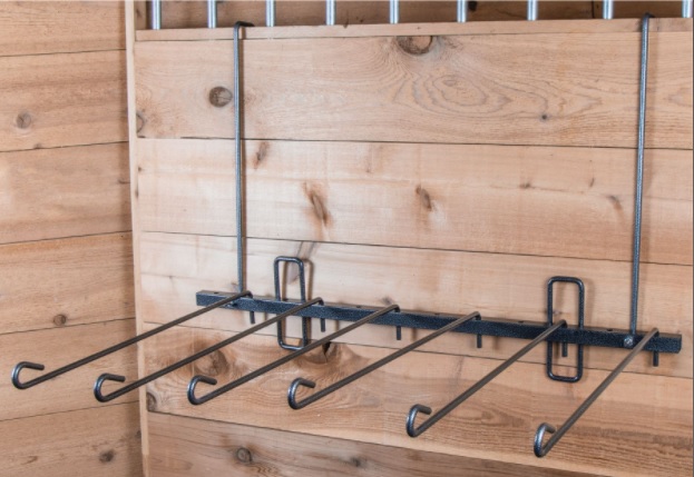 Square Wood Rail Saddle Rack, U hook *vgc, loose hook