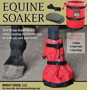 Horse hoof shop soaking boot