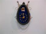 MINI COLLAR CLOCK  W/BLUE FACE