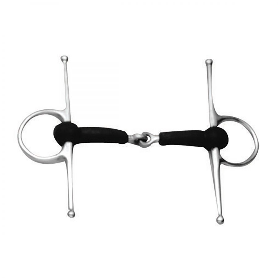 SOFT RUBBER JOINTED FULL CHEEK SNAFFLE BIT 5