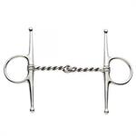 SS TWISTED WIRE FULL CHEEK SNAFFLE BIT - 5^