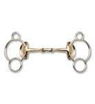 STUBBEN GOLDEN WINGS 3-RING GAG BIT - 5 1/2''