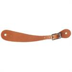 WESTERN RAWHIDE STANDARD SHAPED SPUR STRAP - BLACK