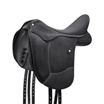 WINTEC 500 DRESSAGE SADDLE - BLACK - 44 CM/17.5^