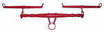 42^ WOODEN TWIN NECK YOKE - RED