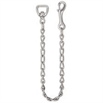 BARCODED 24^ NICKEL-PLATED LEAD CHAIN W/ 1^ SWIVEL