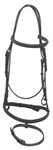 LEGACY RAISED BROWN LEATHER BRIDLE W/FLASH-  COB