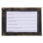 STALL CARD HOLDER W/CARD