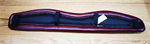 CURVED VINYL MINI/PONY BREASTCOLLAR PAD - BURGUNDY