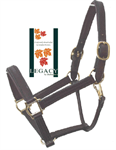 1^ LEGACY LINED LEATHER HALTER COB  BLACK