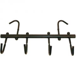 4 HOOK TACK RACK - BLACK