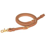 WEAVER FLAT SINGLE-PLY HARNESS LEATHER FLAT ROPER REIN 5/8^X7'