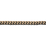 WESTERN RAWHIDE BRAIDED BARREL REIN - BLACK/TAN