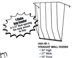 # 69HF 1-FLAKE WALL HAY FEEDER - BLACK