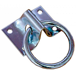 # 415 HITCHING RING WITH PLATE - ZINC PLATED