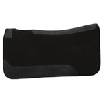 WEAVER CONTOURED SINGLE WEAVE WOOL BLEND FELT SADDLE PAD - 31^ X 32^ BLACK