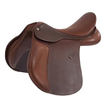 COLLEGIATE SCHOLAR ALL PURPOSE SADDLE W/ ROUND CANTLE - BROWN - 16.5^