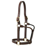 WEAVER 1^ THOROUGHBRED NO SNAP HORSE HALTER - MAHOGANY