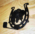 BLACK HEAVY HORSEHEAD BRACKET