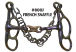 # 800J 6 1/2^ SNAFFLE BUTTERFLY BIT  STAINLESS STEEL