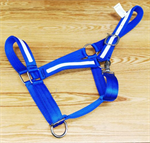 E&L XX- LARGE BLUE/WHITE HEAVY NYLON DRAFT HALTER 1 1/2^