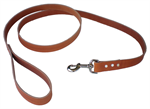 1^ X 4FT LEATHER DOG LEAD TAN