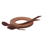 WEAVER BARBED WIRE SPLIT REINS 5/8^X8' - BROWN