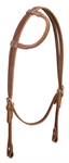 WEAVER HORIZONS ROLLED SLIDING EAR HEADSTALL - GOLDEN BROWN