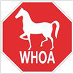 WHOA WITH HORSE STOP SIGN