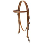 WEAVER DELUXE LATIGO BROWBAND HEADSTALL - BROWN