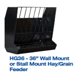 #69HGL 36^ LARGE HAY/GRAIN FEEDER BLACK