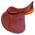 CLUB HDR ALL-PURPOSE ENGLISH SADDLE - PRINTED OAKBARK - 15.75^