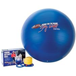 STACY WESTFALL HORSE ACTIVITY BALL W/PUMP - 75CM BLUE