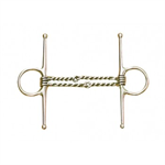 CAVALIER DOUBLE TWISTED WIRE FULL CHEEK SNAFFLE - 4.5^