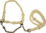 ROPE HALTER W/CHAIN MARE