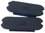 KORSTEEL KNIFE EDGE STIRRUP TREADS - BLACK - 4.75^